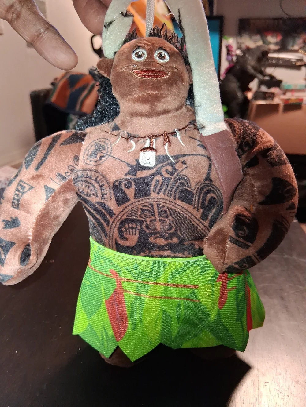 Disney Moana Maui Plush Toy Doll Car Decoration Accessory